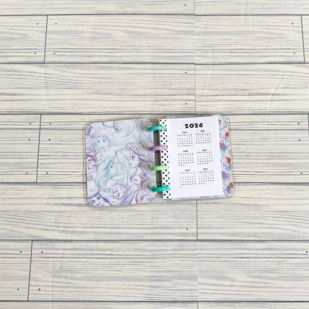 Happy planner micro size weekly layout undated the little mermaid princess